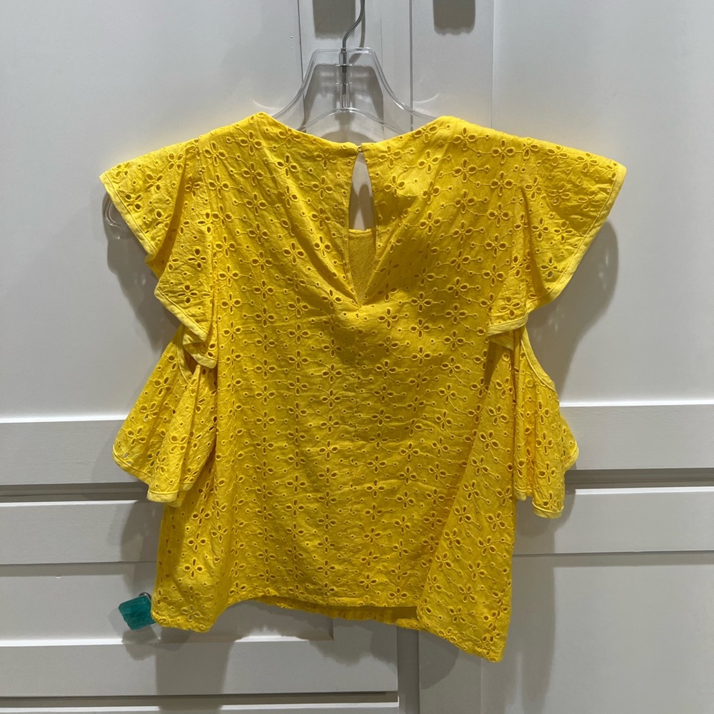 Endless Rose Ruffle Shoulder Eyelet Top - Picture 9 of 11